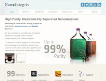 Tablet Screenshot of nanointegris.com